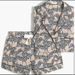 J.Crew Factory Printed Short-Sleeve Pajama Set- XS